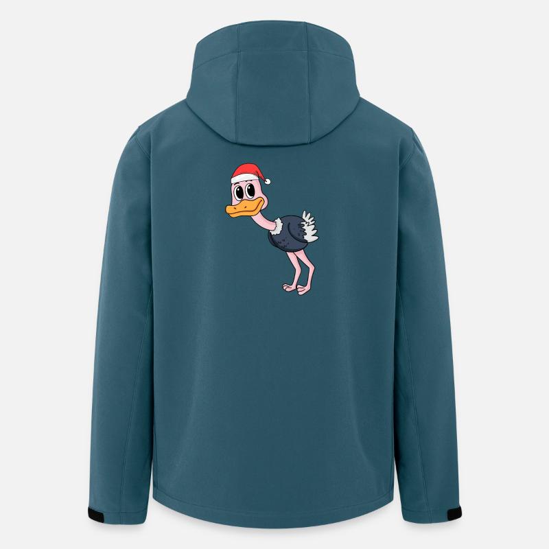 Strauß Weihnachten - Recycelte Männer Softshell-Jacke von Stanley/Stella - Dunkles Petrol