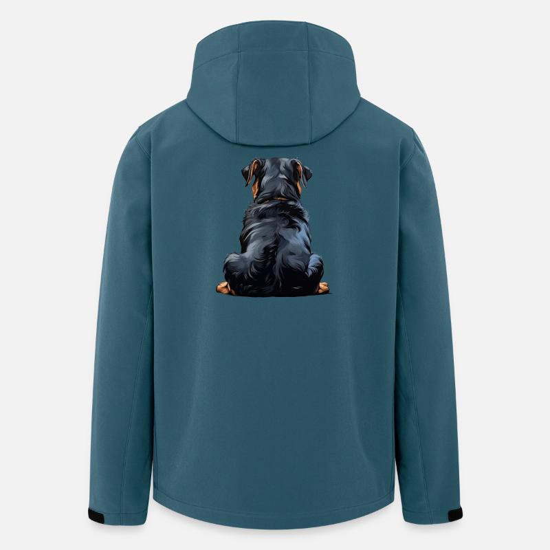 Rottweiler - Recycelte Männer Softshell-Jacke von Stanley/Stella - Dunkles Petrol