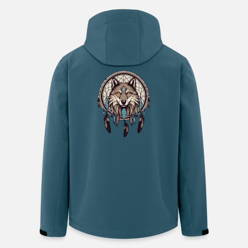 Dream catcher with wolf - Men’s Recycled Softshell Jacket by Stanley/Stella - stargazer