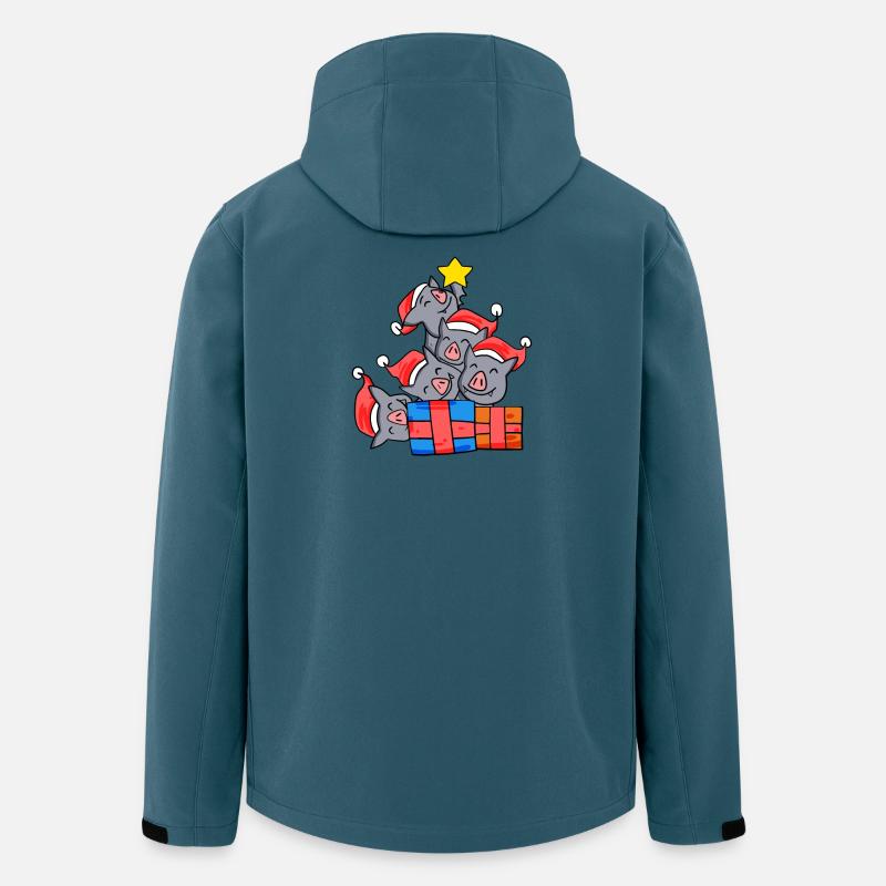 Bat Christmas Tree Christmas - Men’s Recycled Softshell Jacket by Stanley/Stella - stargazer
