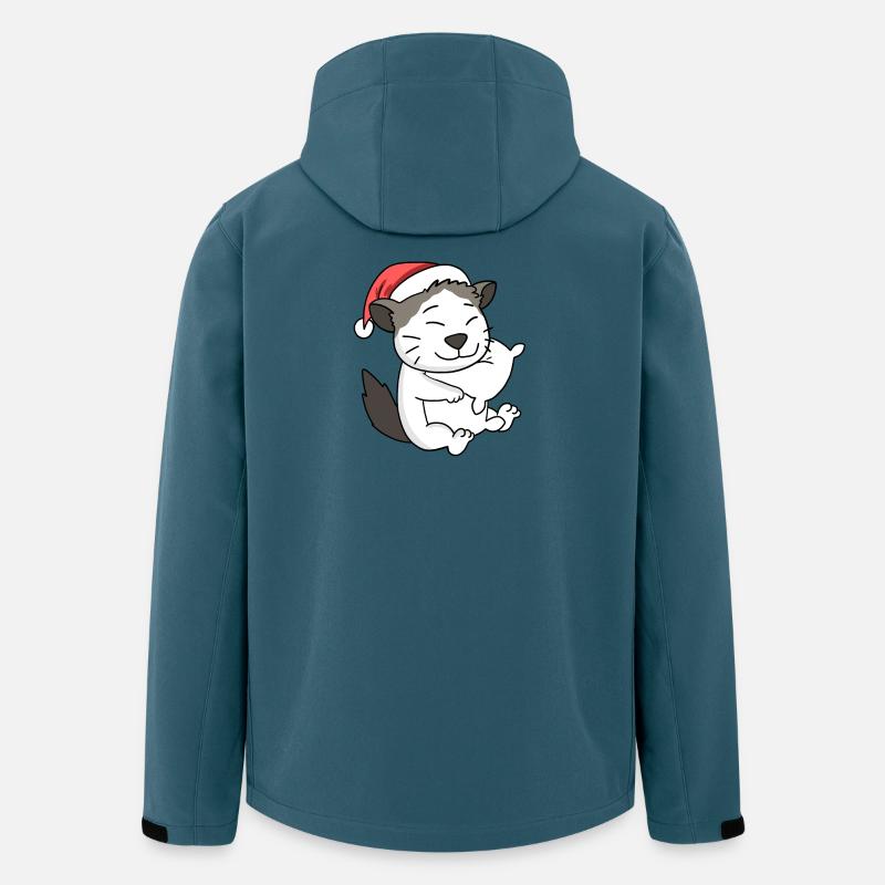 Cat Cute Ragdoll Tired Christmas - Men’s Recycled Softshell Jacket by Stanley/Stella - stargazer