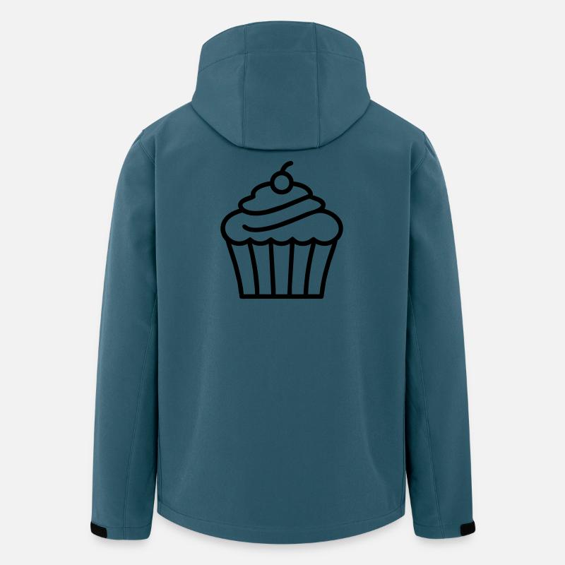 Cupcake - Recycelte Männer Softshell-Jacke von Stanley/Stella - Dunkles Petrol