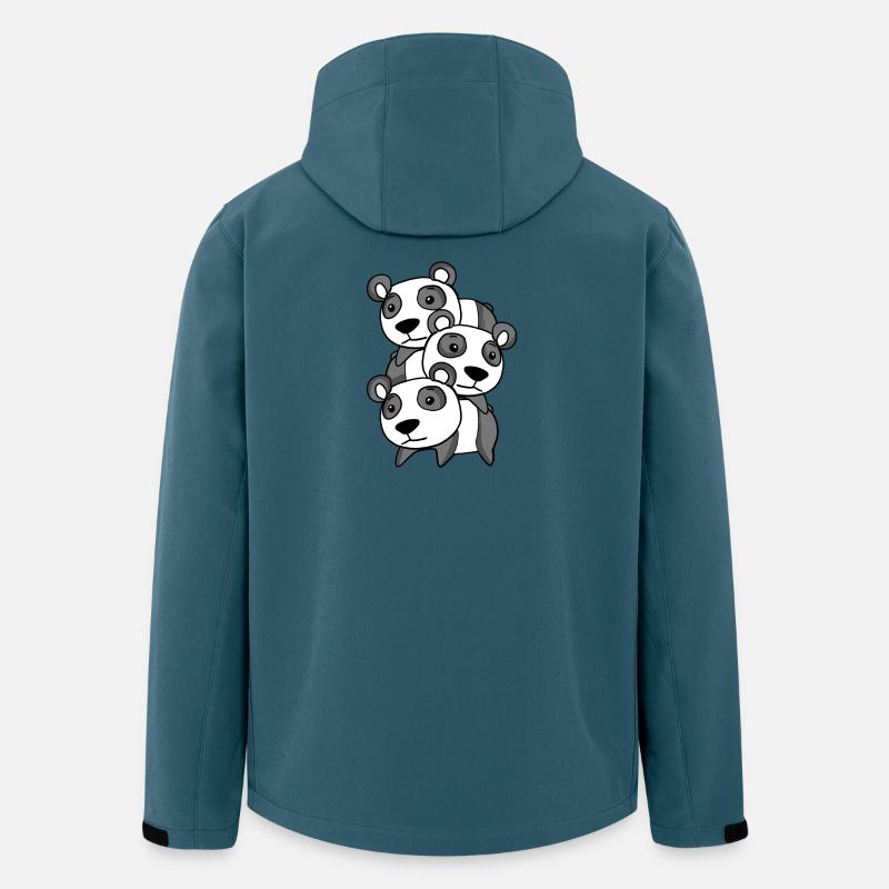 Pandas Panda - Men’s Recycled Softshell Jacket by Stanley/Stella - stargazer