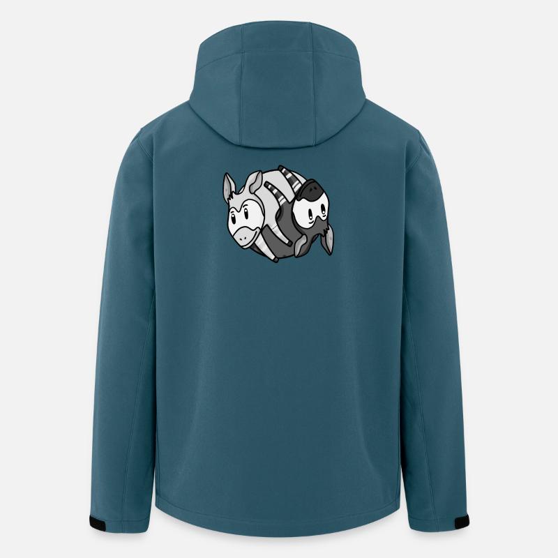 Yin Yang Okapi - Men’s Recycled Softshell Jacket by Stanley/Stella - stargazer