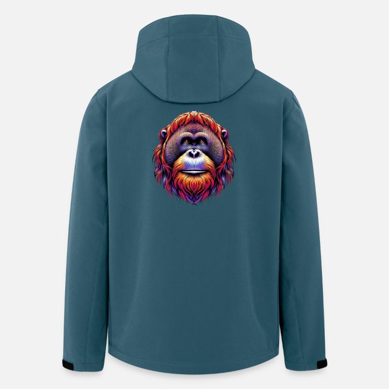Orang-Utan Orang-Utan - Recycelte Männer Softshell-Jacke von Stanley/Stella - Dunkles Petrol