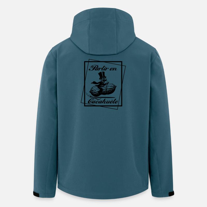 Erdnuss-Trip - Recycelte Männer Softshell-Jacke von Stanley/Stella - Dunkles Petrol