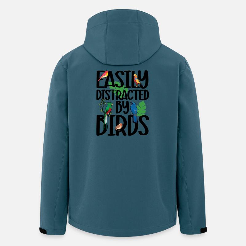Easily Distracted by Birds - Men’s Recycled Softshell Jacket by Stanley/Stella - stargazer