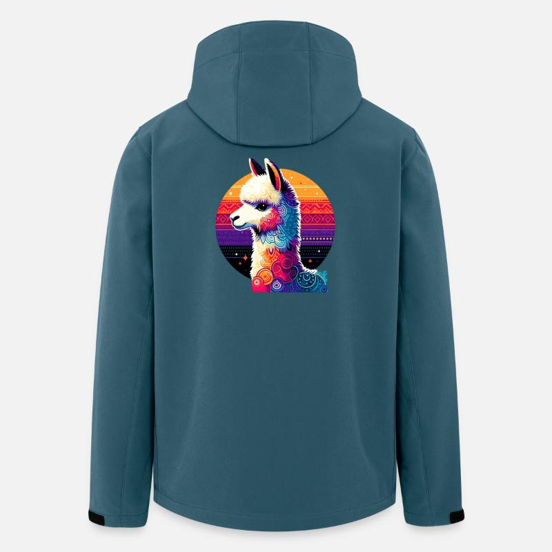 Alpaka - Recycelte Männer Softshell-Jacke von Stanley/Stella - Dunkles Petrol