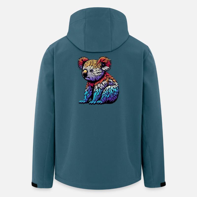 Koala - Recycelte Männer Softshell-Jacke von Stanley/Stella - Dunkles Petrol