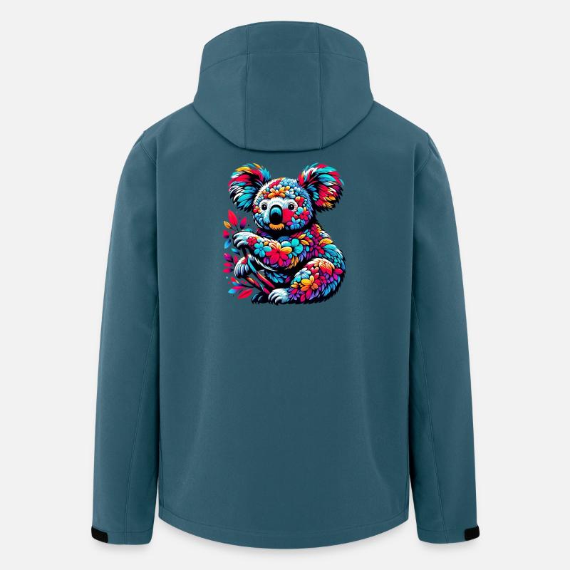 Koala - Veste softshell homme en polyester recyclé Stanley/Stella - bleu pétrole foncé