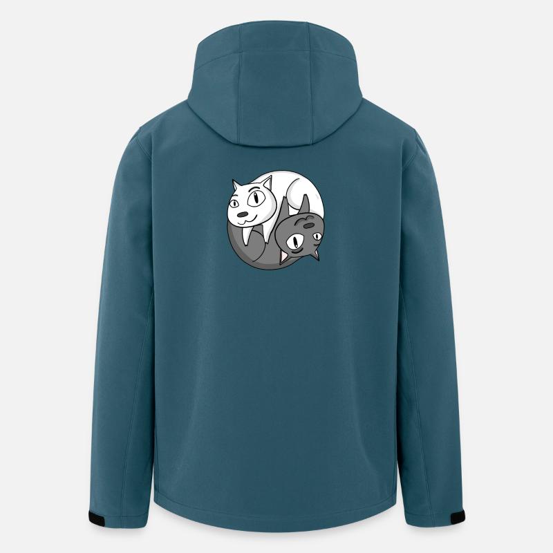 Yin Yang Cat - Men’s Recycled Softshell Jacket by Stanley/Stella - stargazer