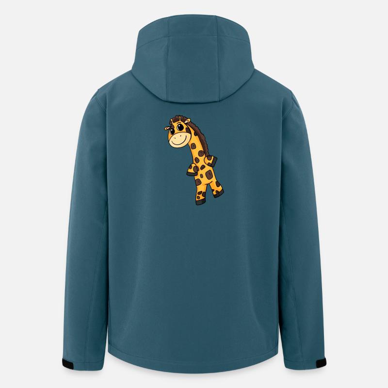 Giraffe Motif - Men’s Recycled Softshell Jacket by Stanley/Stella - stargazer
