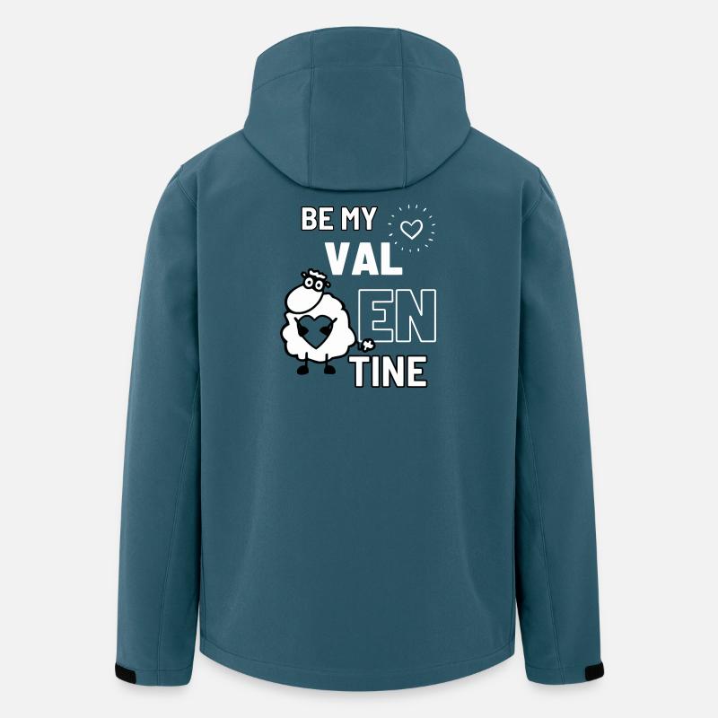 Mouton de la Saint-Valentin - Veste softshell homme en polyester recyclé Stanley/Stella - bleu pétrole foncé