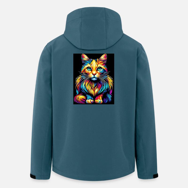 Cat - Men’s Recycled Softshell Jacket by Stanley/Stella - stargazer