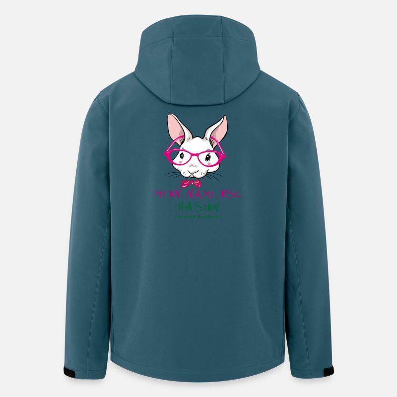 Je m’appelle Bunny, je sais - Veste softshell homme en polyester recyclé Stanley/Stella - bleu pétrole foncé