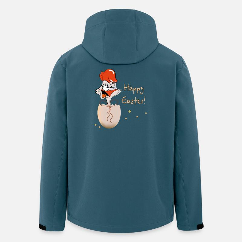Happy Easter Hahn Ostern - Recycelte Männer Softshell-Jacke von Stanley/Stella - Dunkles Petrol