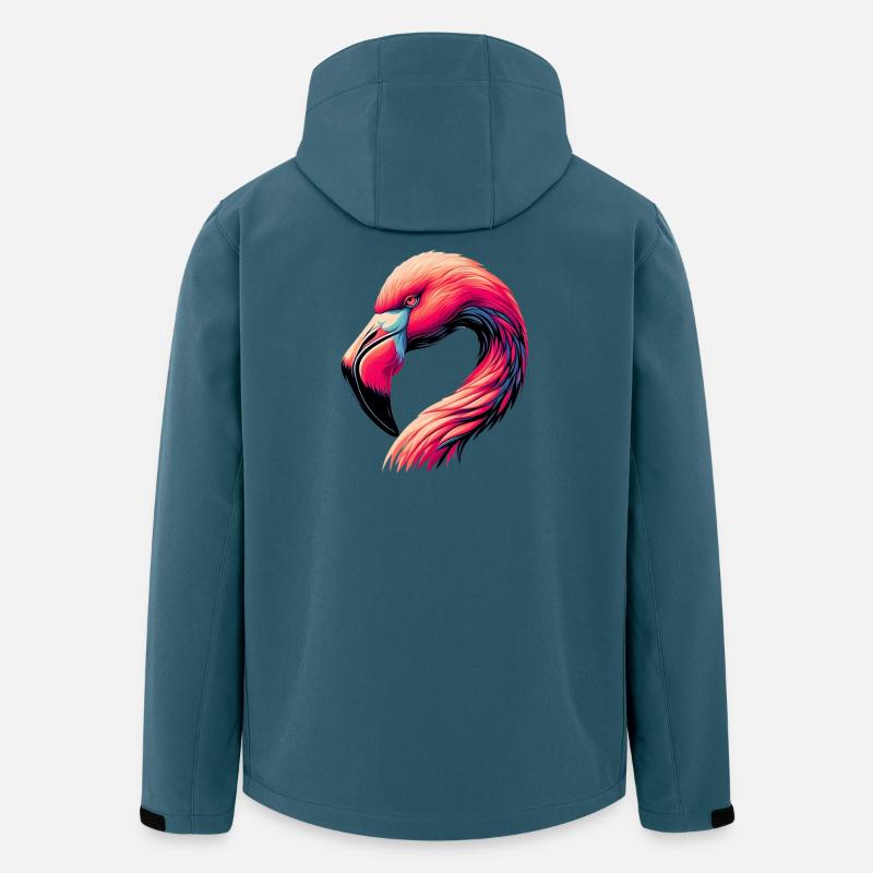 Flamant - Veste softshell homme en polyester recyclé Stanley/Stella - bleu pétrole foncé