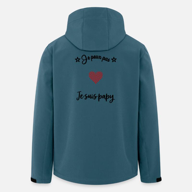 OPA. PAPA - Recycelte Männer Softshell-Jacke von Stanley/Stella - Dunkles Petrol