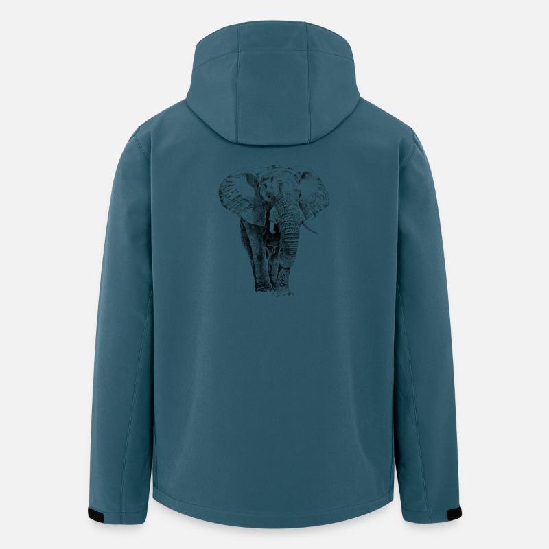 Elephant - Men’s Recycled Softshell Jacket by Stanley/Stella - stargazer