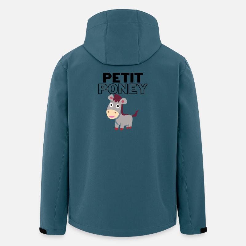 Kleines Pony - Recycelte Männer Softshell-Jacke von Stanley/Stella - Dunkles Petrol