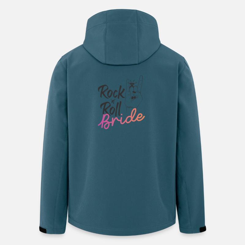 Rock 'n' Roll Bride - Recycelte Männer Softshell-Jacke von Stanley/Stella - Dunkles Petrol