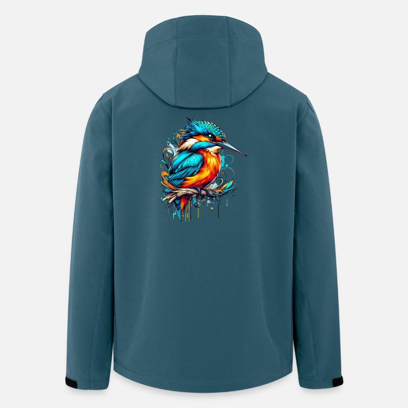 Eisvogel - Recycelte Männer Softshell-Jacke von Stanley/Stella - Dunkles Petrol