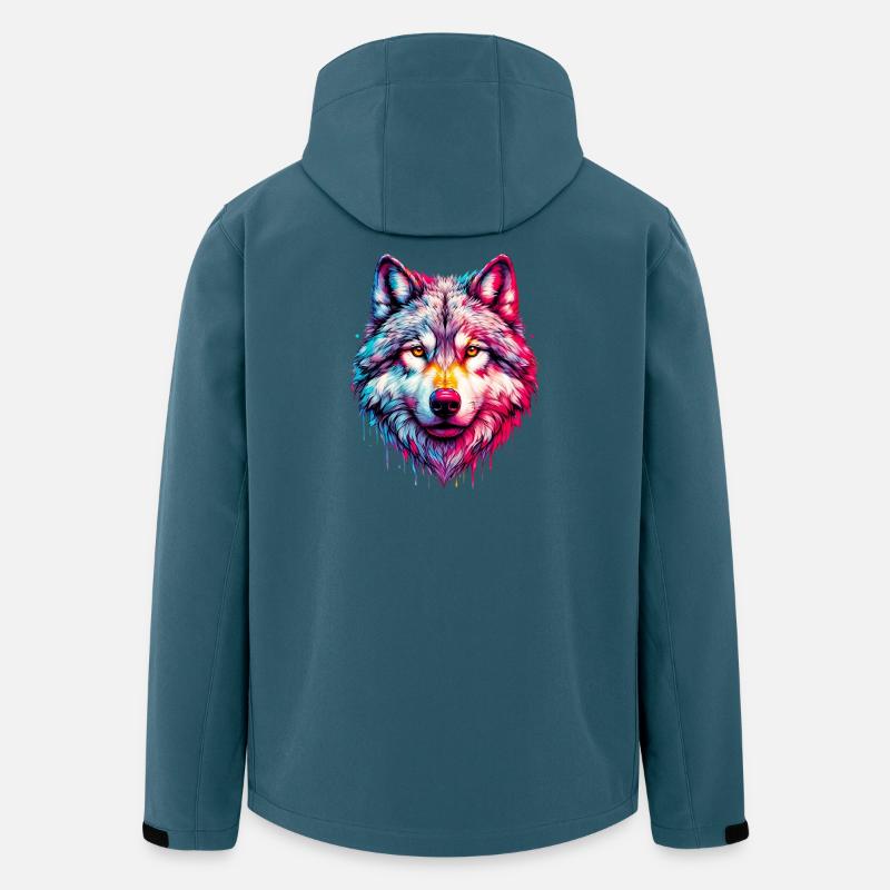 Wolf - Recycelte Männer Softshell-Jacke von Stanley/Stella - Dunkles Petrol