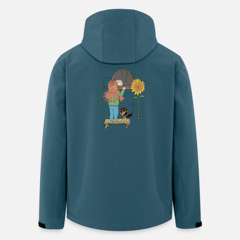 Hunde & Kinder & Bälle - Recycelte Männer Softshell-Jacke von Stanley/Stella - Dunkles Petrol