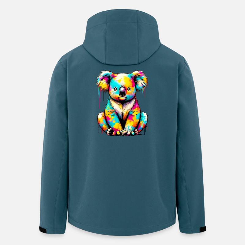 Koala - Veste softshell homme en polyester recyclé Stanley/Stella - bleu pétrole foncé