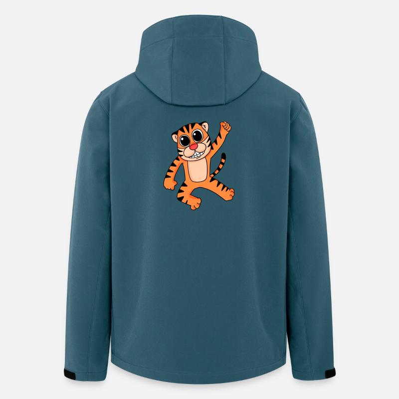 Tigre - Veste softshell homme en polyester recyclé Stanley/Stella - bleu pétrole foncé