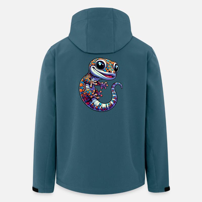 Gecko - Veste softshell homme en polyester recyclé Stanley/Stella - bleu pétrole foncé