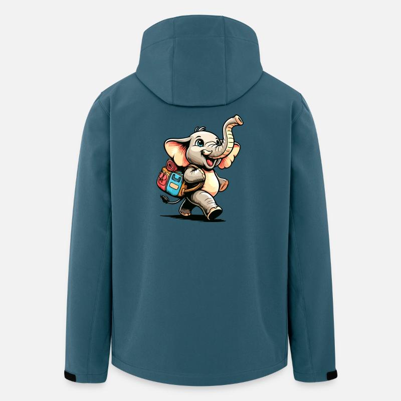 Tiny Trekker: The Jolly Elephant - Men’s Recycled Softshell Jacket by Stanley/Stella - stargazer