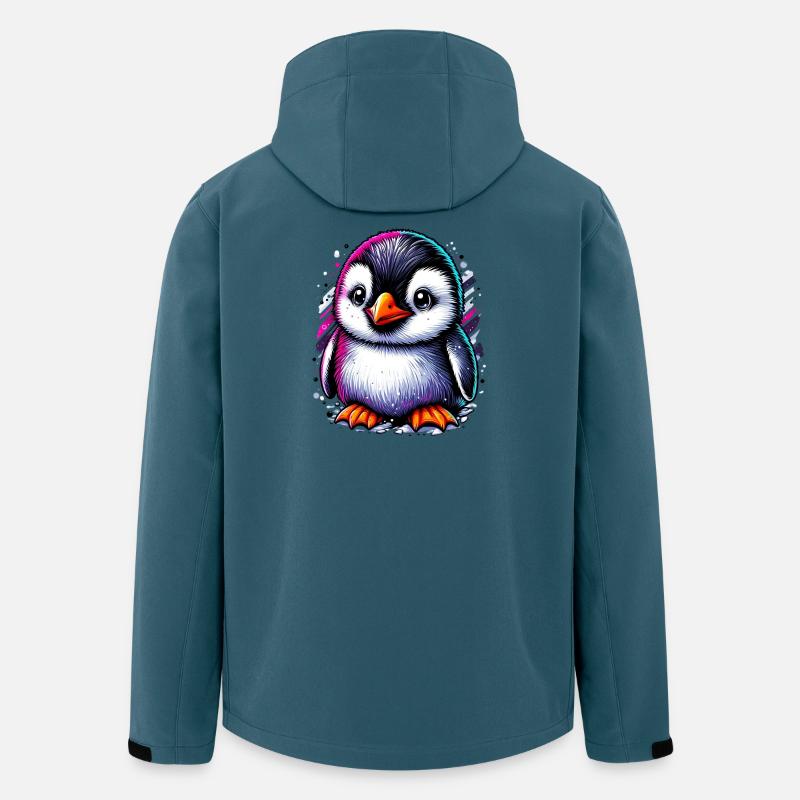 Pinguin - Recycelte Männer Softshell-Jacke von Stanley/Stella - Dunkles Petrol