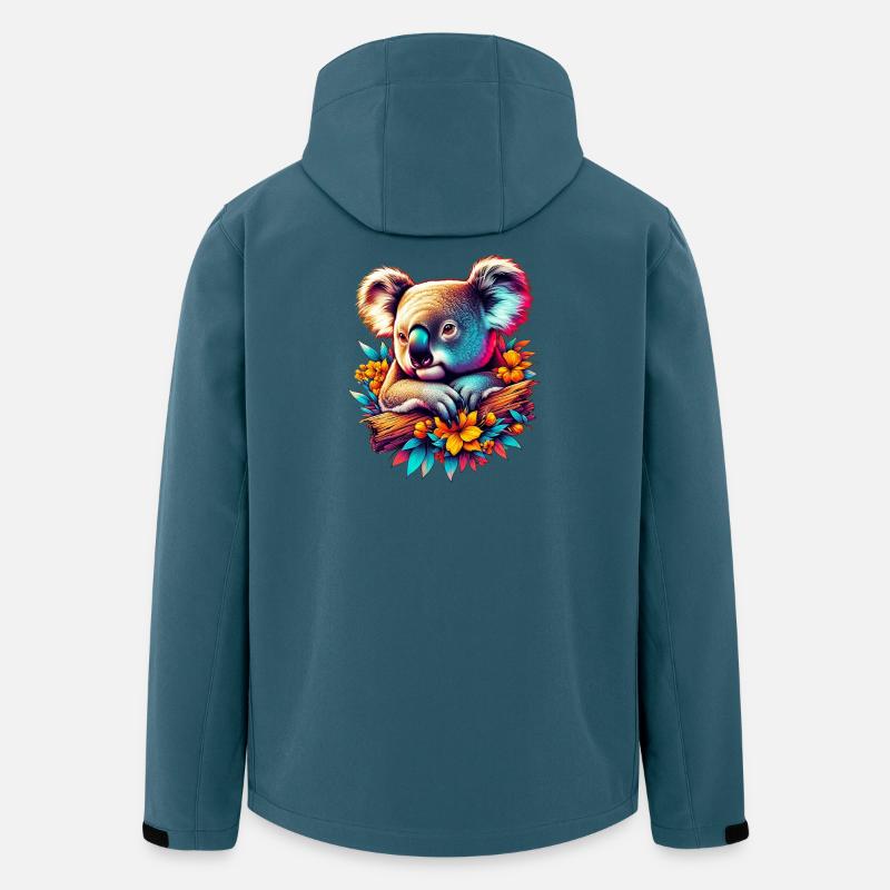 Koala - Recycelte Männer Softshell-Jacke von Stanley/Stella - Dunkles Petrol