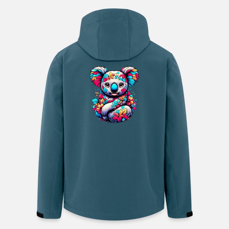 Koala - Veste softshell homme en polyester recyclé Stanley/Stella - bleu pétrole foncé