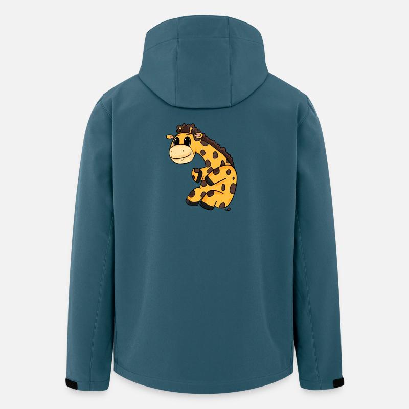 Giraffe - Recycelte Männer Softshell-Jacke von Stanley/Stella - Dunkles Petrol