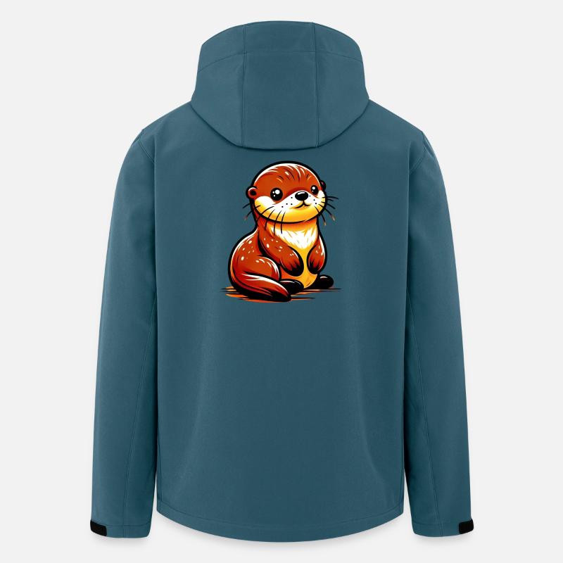 Otter - Recycelte Männer Softshell-Jacke von Stanley/Stella - Dunkles Petrol