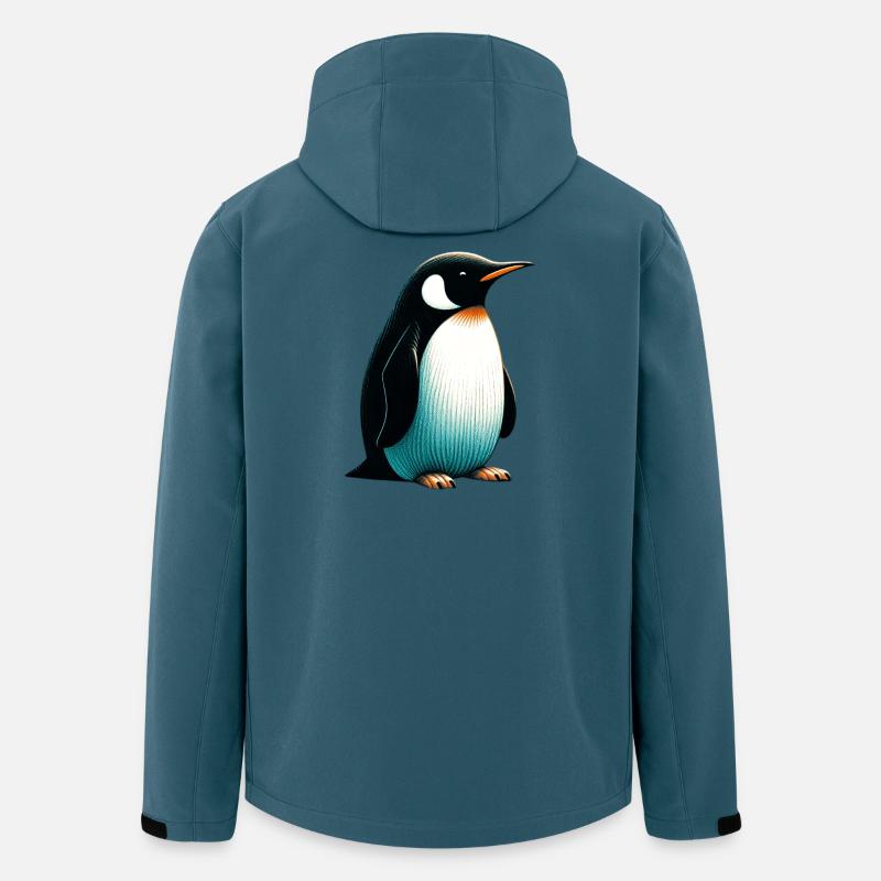 Pinguin - Recycelte Männer Softshell-Jacke von Stanley/Stella - Dunkles Petrol