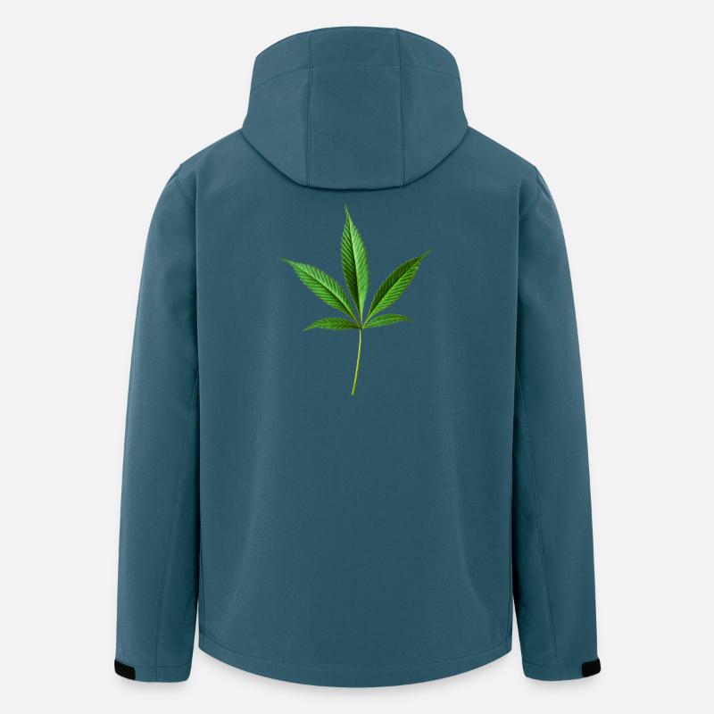 Marihuana Hanf (Cannabis) - Recycelte Männer Softshell-Jacke von Stanley/Stella - Dunkles Petrol
