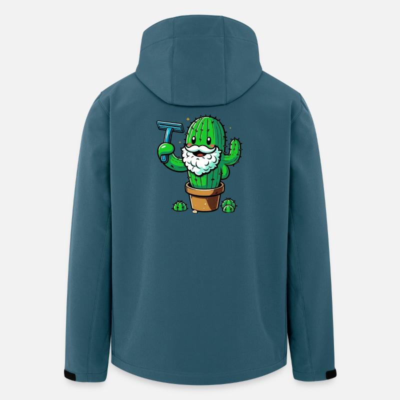Cactus rasiert sich den Bart - Recycelte Männer Softshell-Jacke von Stanley/Stella - Dunkles Petrol