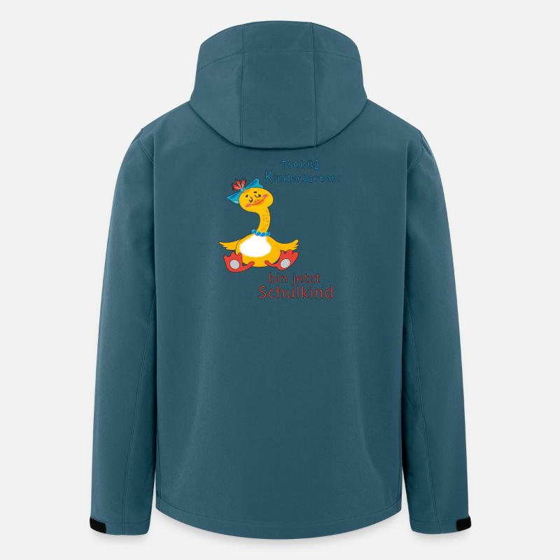 Tschüss Kindergarten - Recycelte Männer Softshell-Jacke von Stanley/Stella - Dunkles Petrol