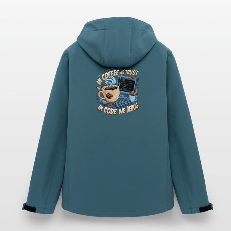 KaffeeCode Debug: In Code Wir Debuggen Recycelte Männer Softshell-Jacke von Stanley/Stella