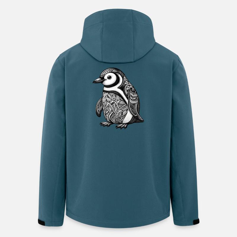 Pinguin - Recycelte Männer Softshell-Jacke von Stanley/Stella - Dunkles Petrol