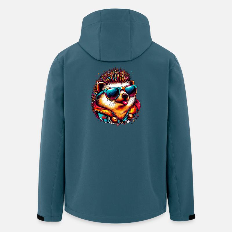 Igel - Recycelte Männer Softshell-Jacke von Stanley/Stella - Dunkles Petrol