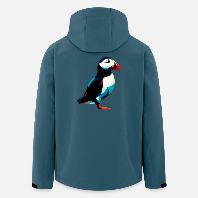 Papageitaucher - Recycelte Männer Softshell-Jacke von Stanley/Stella - Dunkles Petrol
