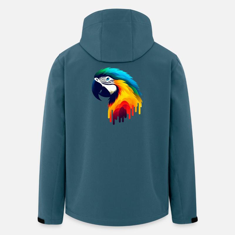 Papagei - Recycelte Männer Softshell-Jacke von Stanley/Stella - Dunkles Petrol