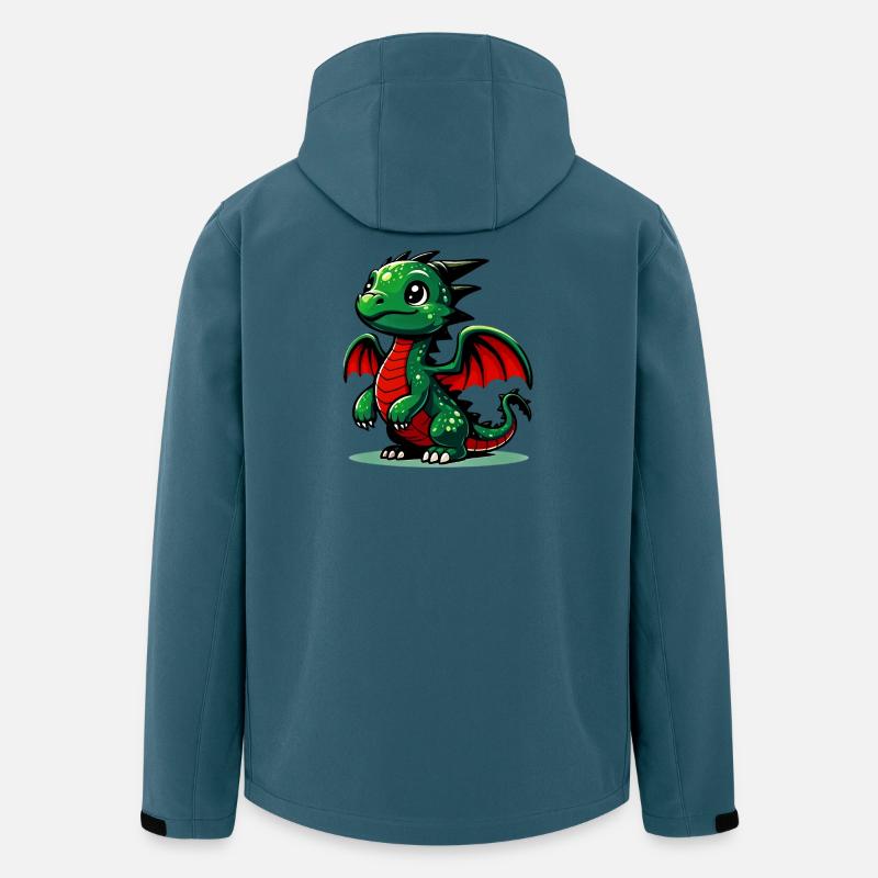 Drachen - Recycelte Männer Softshell-Jacke von Stanley/Stella - Dunkles Petrol