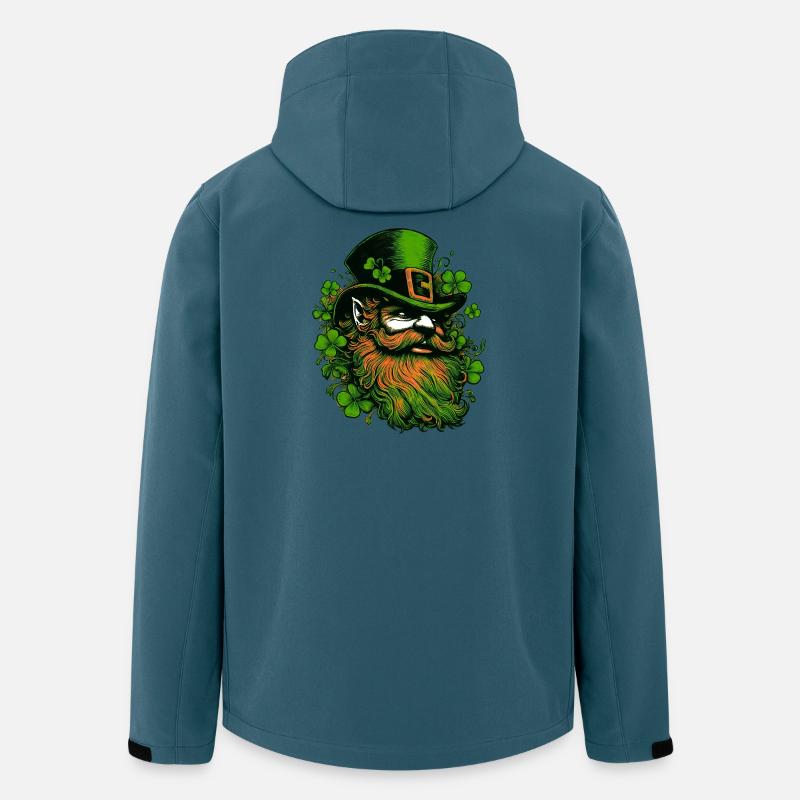 Leprechaun Irland - Recycelte Männer Softshell-Jacke von Stanley/Stella - Dunkles Petrol