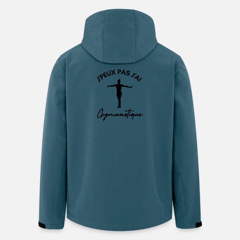 Ich kann nicht turnen - Recycelte Männer Softshell-Jacke von Stanley/Stella - Dunkles Petrol
