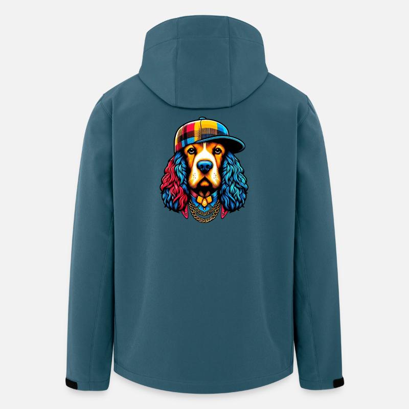 Hund - Recycelte Männer Softshell-Jacke von Stanley/Stella - Dunkles Petrol